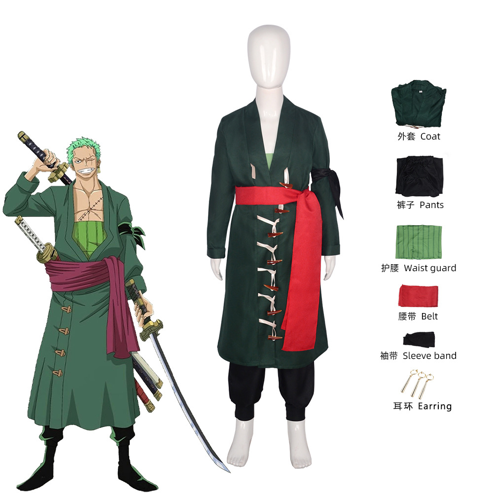 Cosplay Anime Zoro - Fantasia Wano Country Roronoa Of Zoro