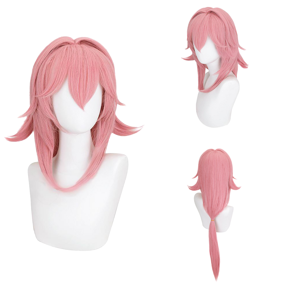 Anime Cosplay Photo - Yae Miko Cos Wig Pink Natural