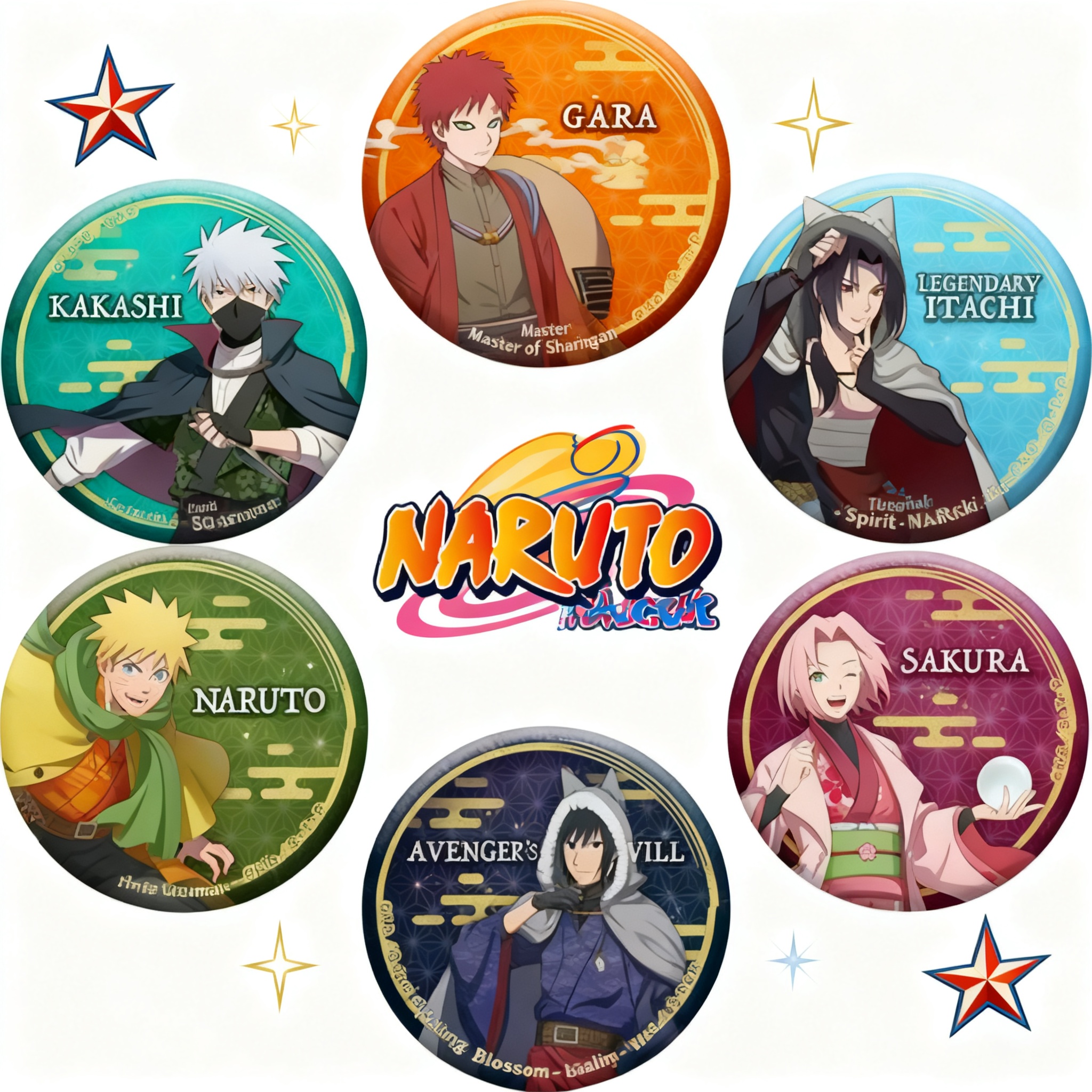 Anime Cosplay Naruto - Anime Badge Naruto Cosplay Pin Sasuke
