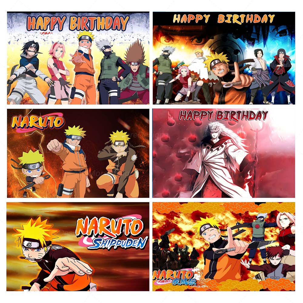 Anime Cosplay Photo - Naruto Photo Backdrop Kids 1st Birthday