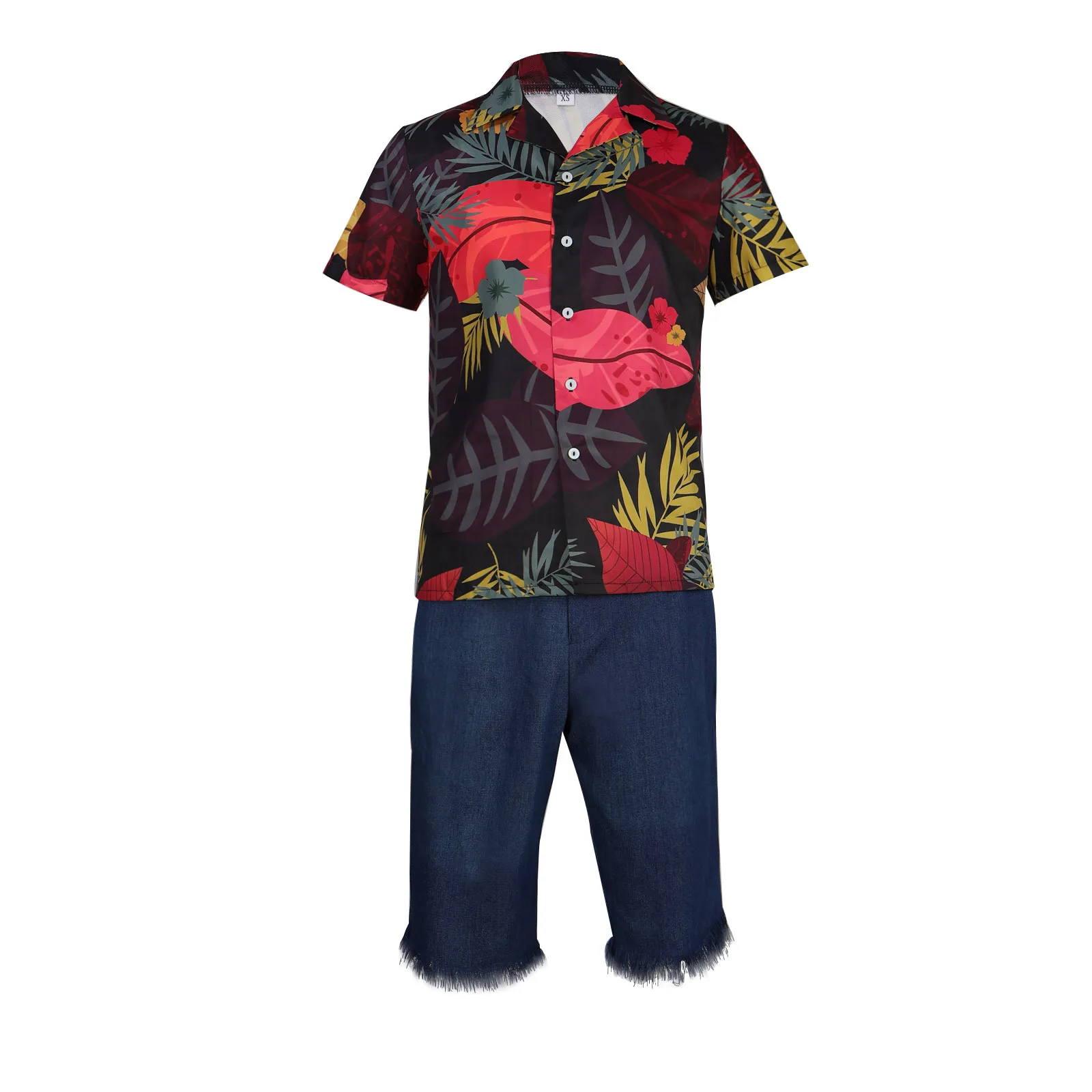 Anime Luffy's Floral Shirt Cos - Anime Cosplay Real Life incelemesi ve fiyatı