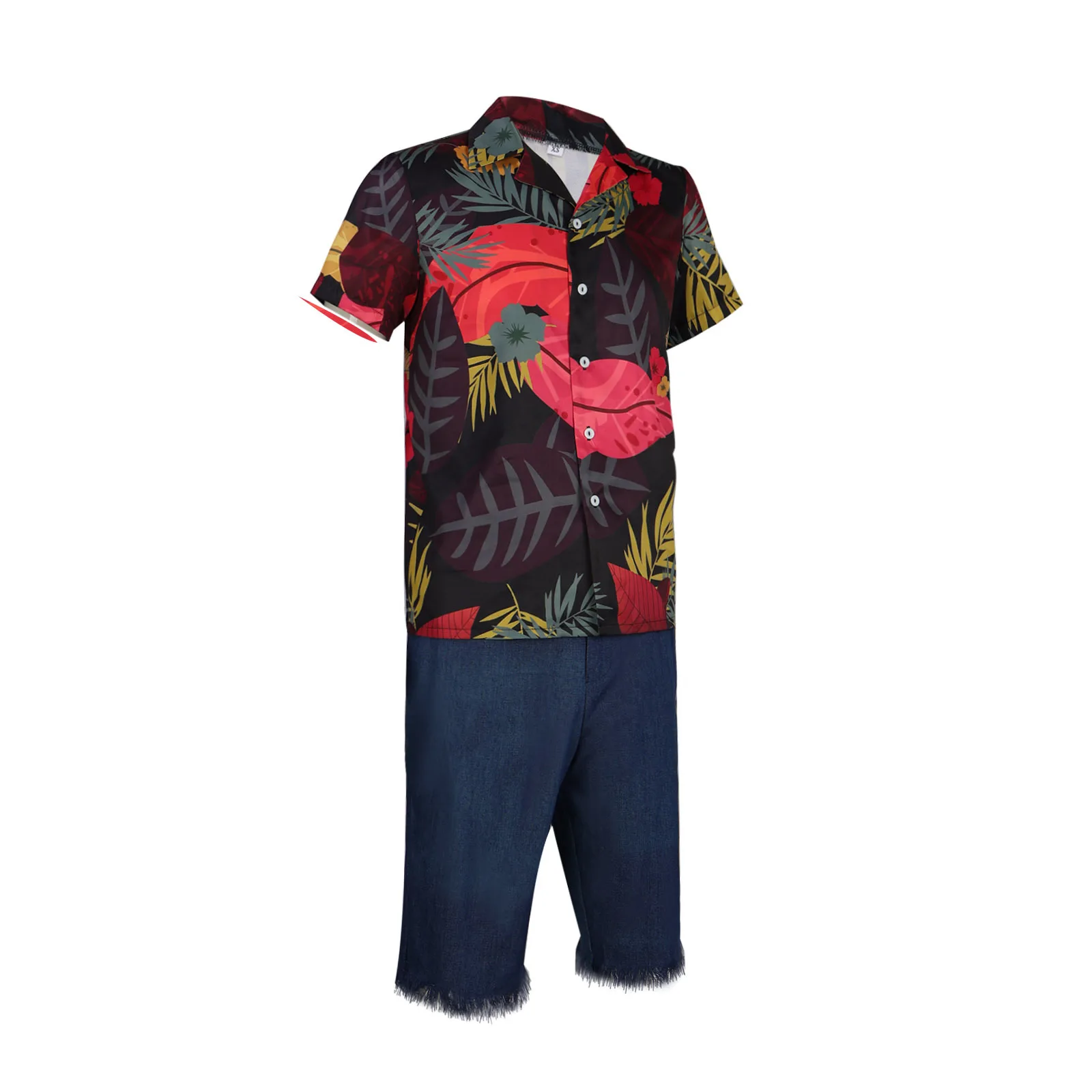 Anime Luffy's Floral Shirt Cos - Anime Cosplay Real Life incelemesi ve fiyatı