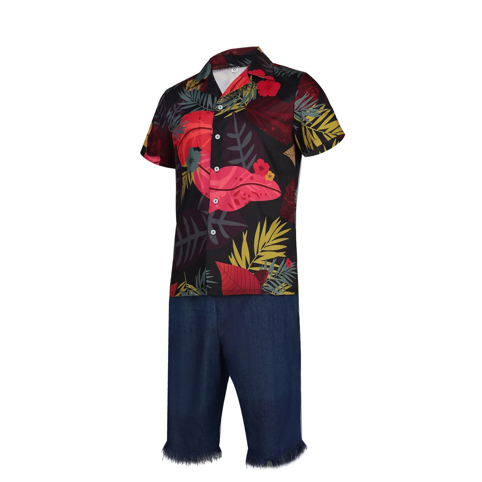 Anime Luffy's Floral Shirt Cos - Anime Cosplay Real Life incelemesi ve fiyatı