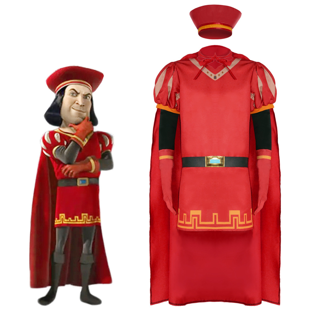 Lord Farquaad Cosplay Costume  - Anime Cosplay With Red Hair incelemesi ve fiyatı