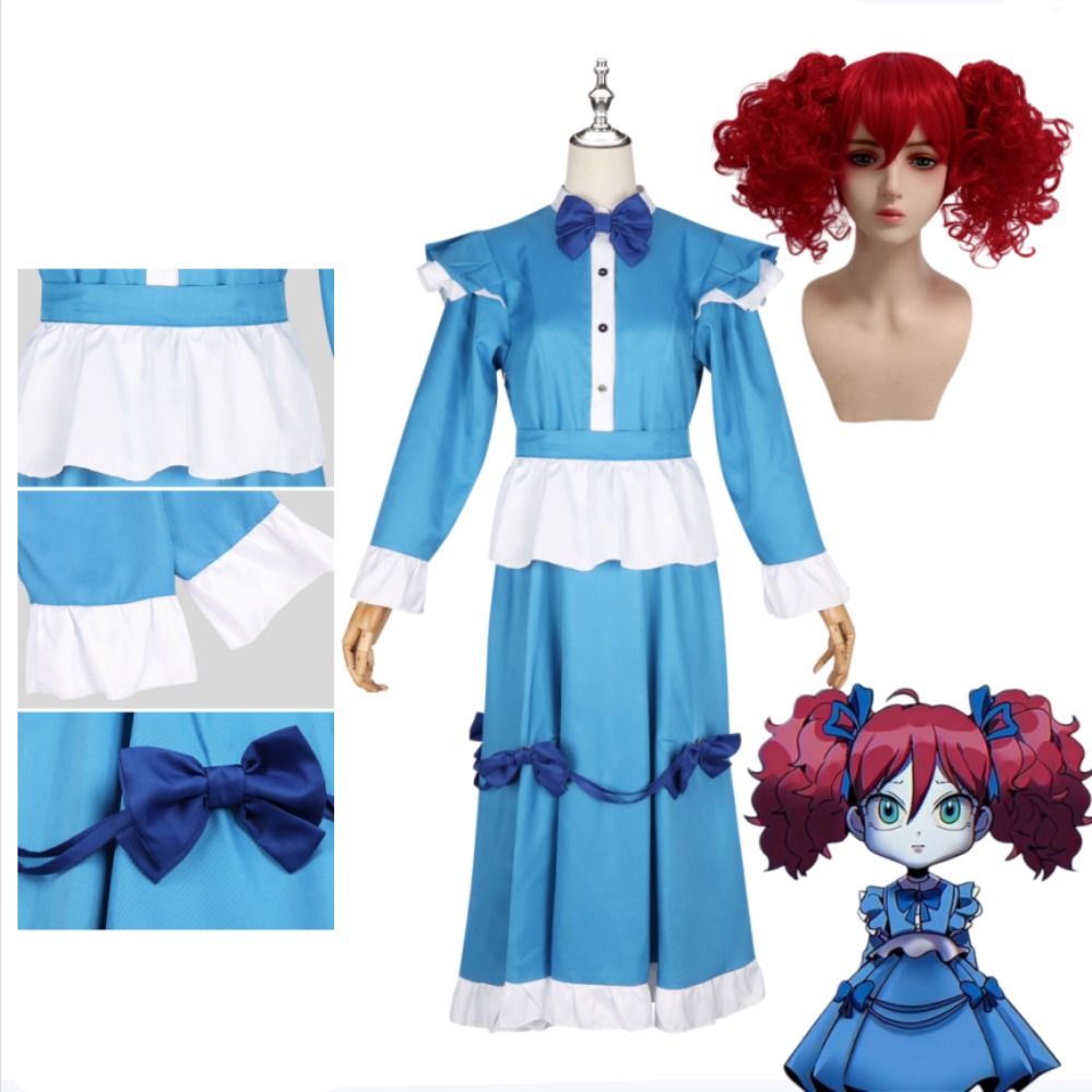 Poppy Red Hair Cosplay Costume - Anime Cosplay With Red Hair incelemesi ve fiyatı