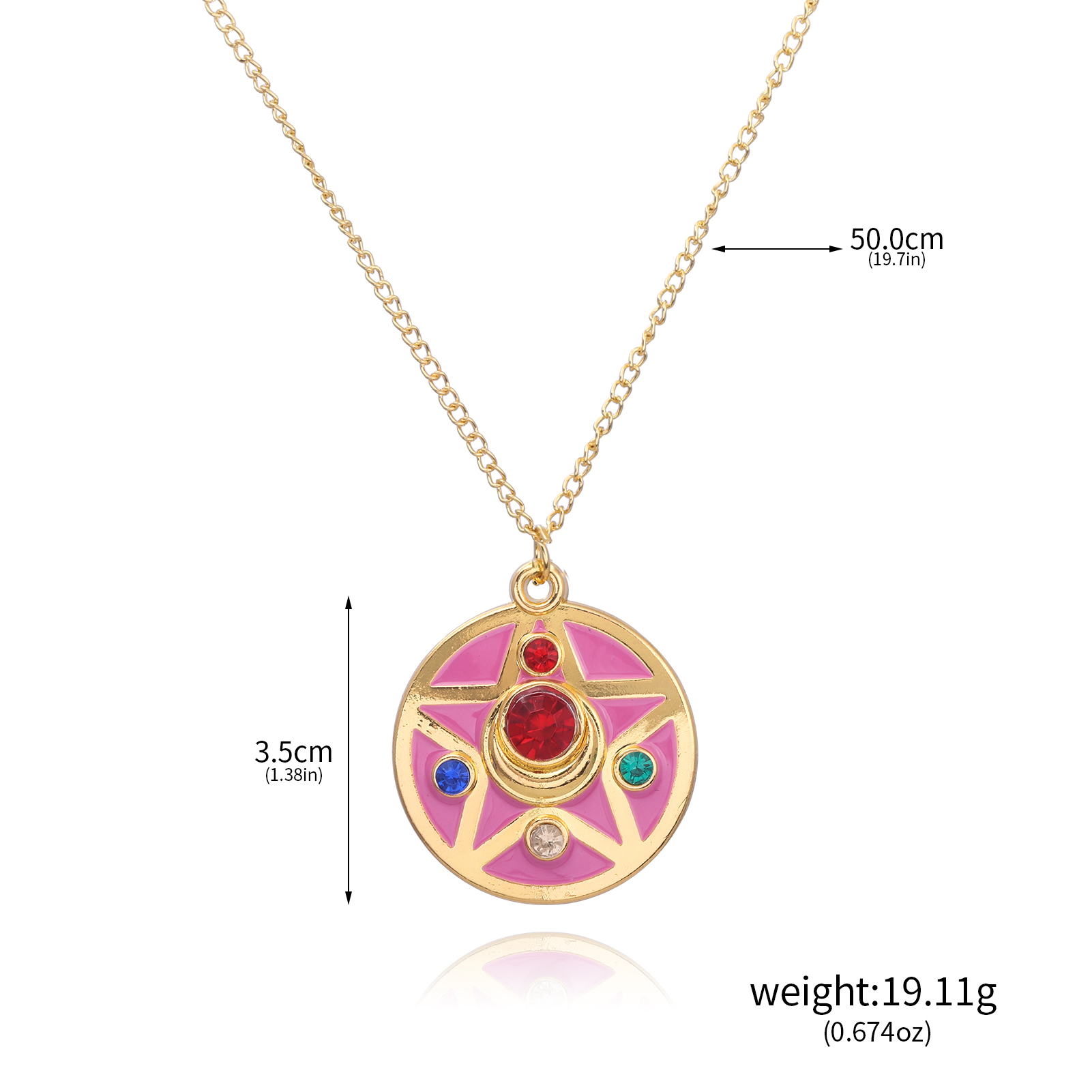 Anime Cute Pink Girl Necklace  - Anime About Cosplay Girl incelemesi ve fiyatı