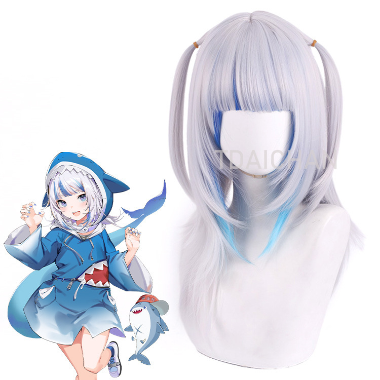 2025 Gawr Gura Cosplay Wig Whi - Anime Cosplay Event 2025 incelemesi ve fiyatı