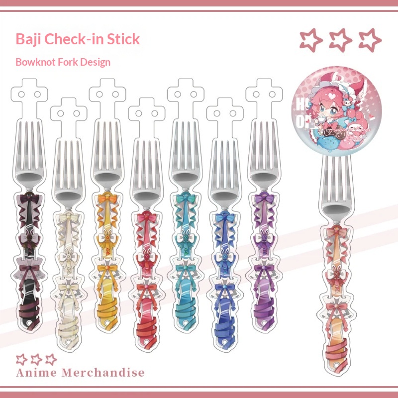 Anime Acrylic Bowknot Fork Sha - Anime Cosplay Photo incelemesi ve fiyatı