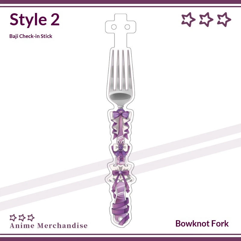 Anime Acrylic Bowknot Fork Sha - Anime Cosplay Photo incelemesi ve fiyatı