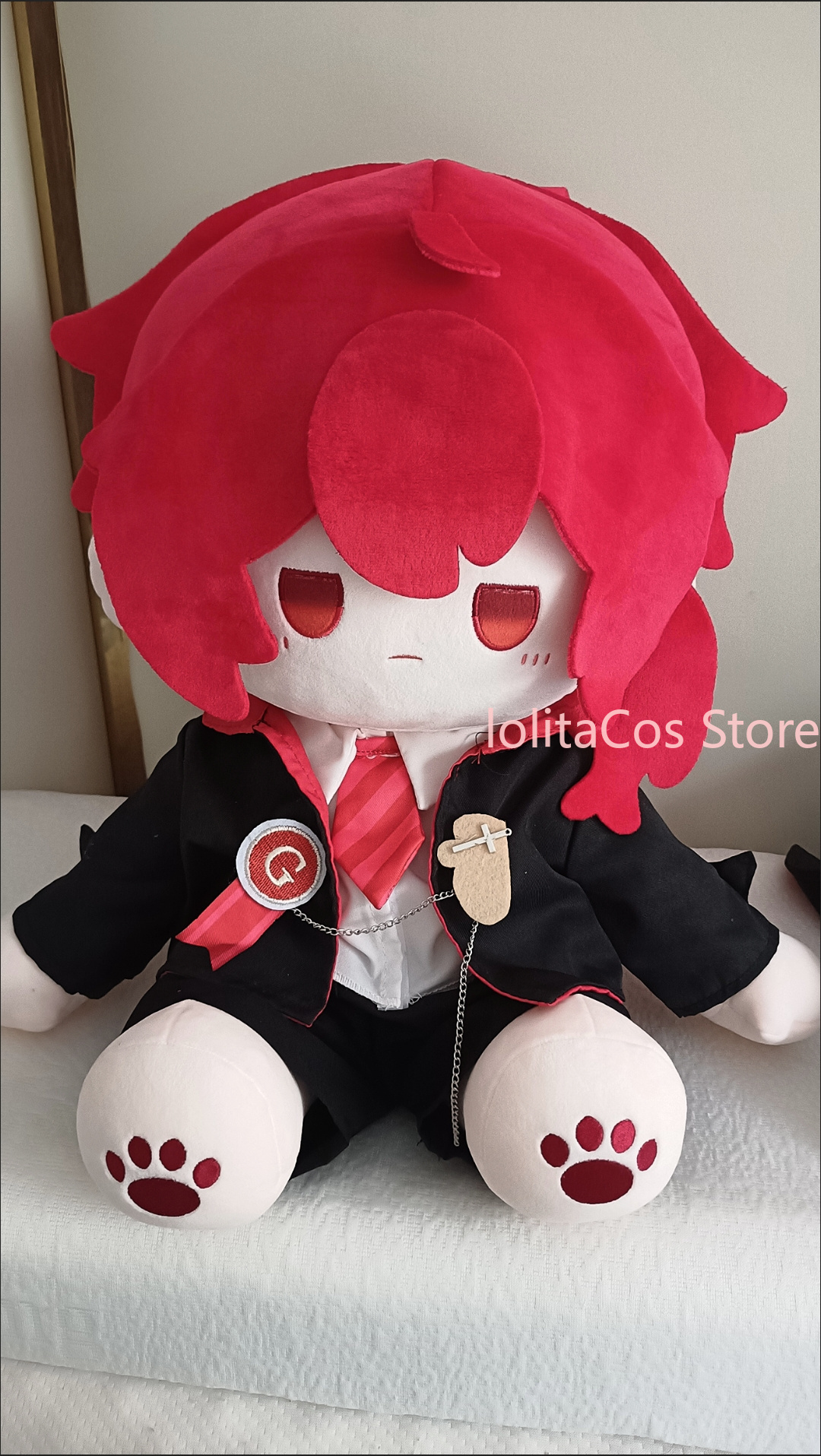 40cm Genshin Impact Diluc Anim - Anime Cosplay Kawaii incelemesi ve fiyatı