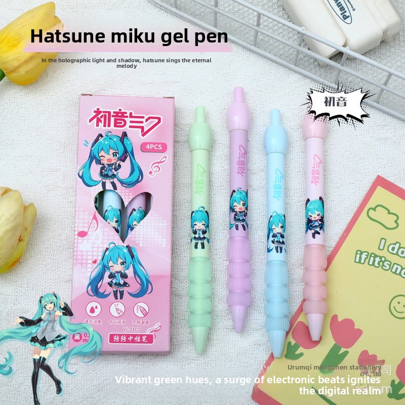 Kawaii Hatsune Miku Gel Pen Cu - Anime Cosplay Ai incelemesi ve fiyatı