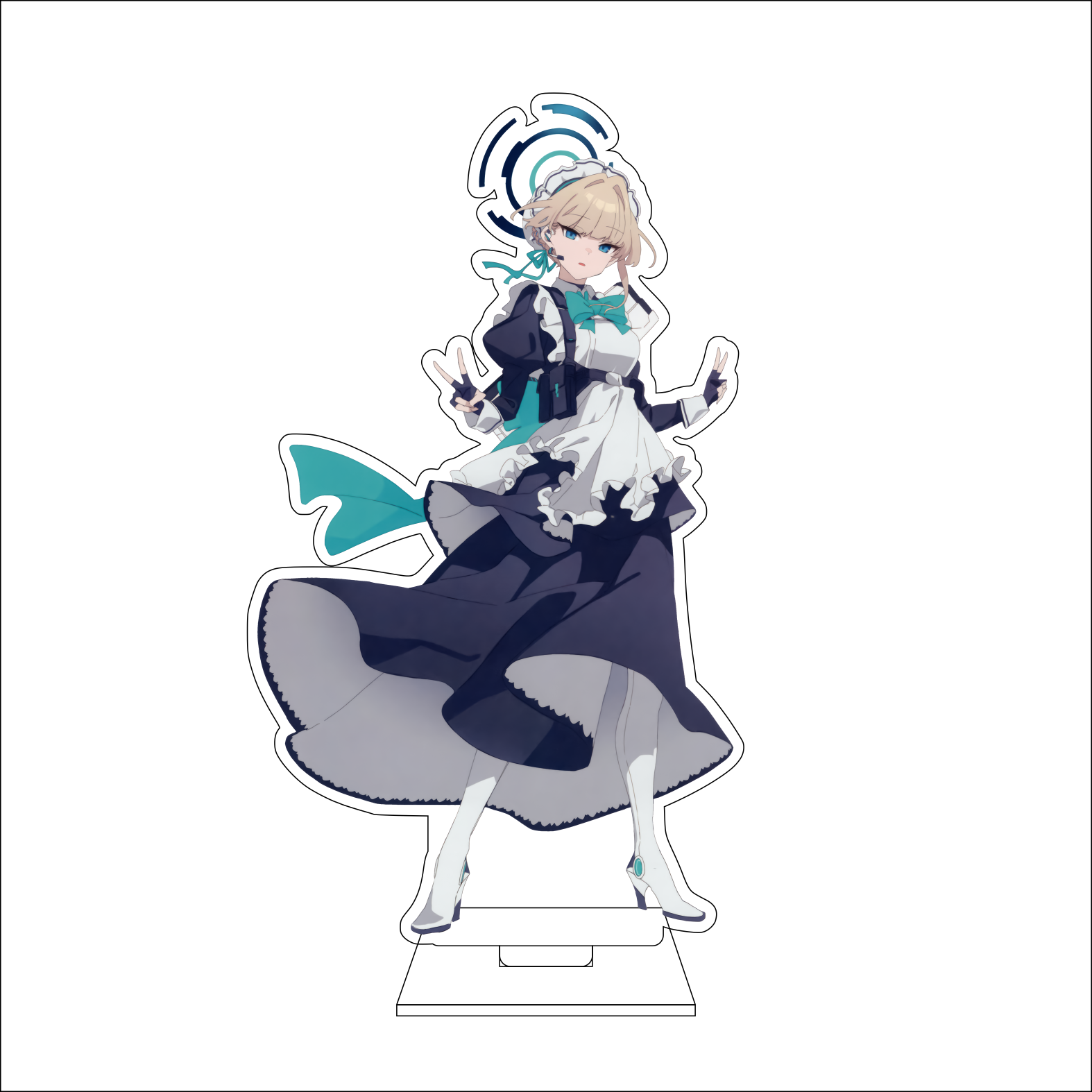 16CM Anime Blue Archive Cospla - Anime Cosplay Roleplay incelemesi ve fiyatı