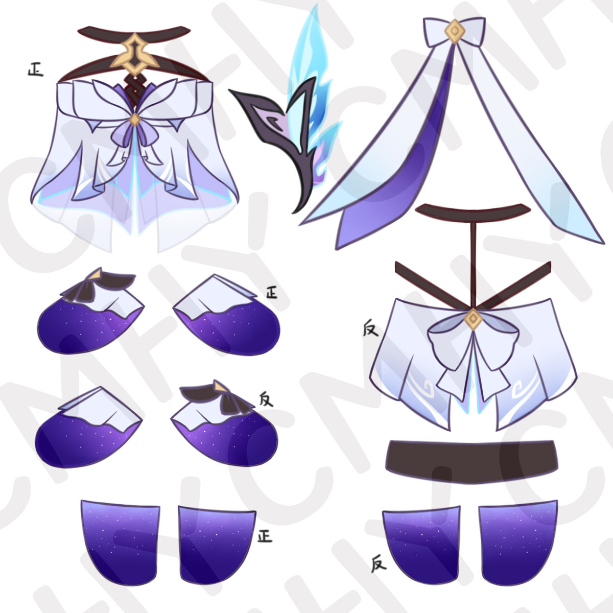 Game Genshin Impact Skirk Cat  - Anime Cosplay Kawaii incelemesi ve fiyatı