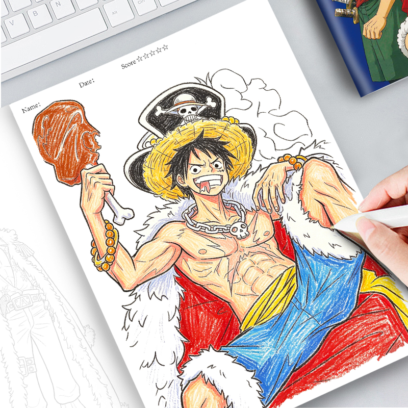 Anime One Piece Coloring Book  - Cosplay Anime Zoro incelemesi ve fiyatı