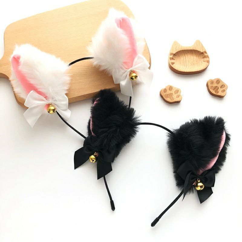 1/2PCS Plush Cat Ears Headband - Anime Cosplay Photo incelemesi ve fiyatı