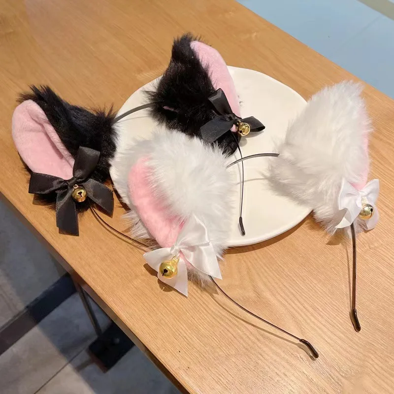 1/2PCS Plush Cat Ears Headband - Anime Cosplay Photo incelemesi ve fiyatı