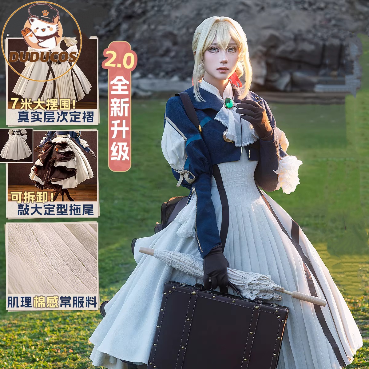 INSTOCK Violet Evergarden Cosp - Anime Cosplay Dress For Women incelemesi ve fiyatı