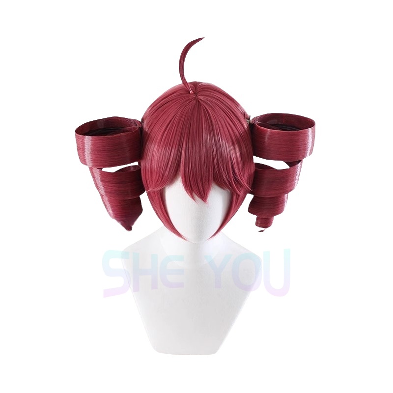 Anime Kasane Teto Wig Cosplay  - Anime Cosplay With Red Hair incelemesi ve fiyatı