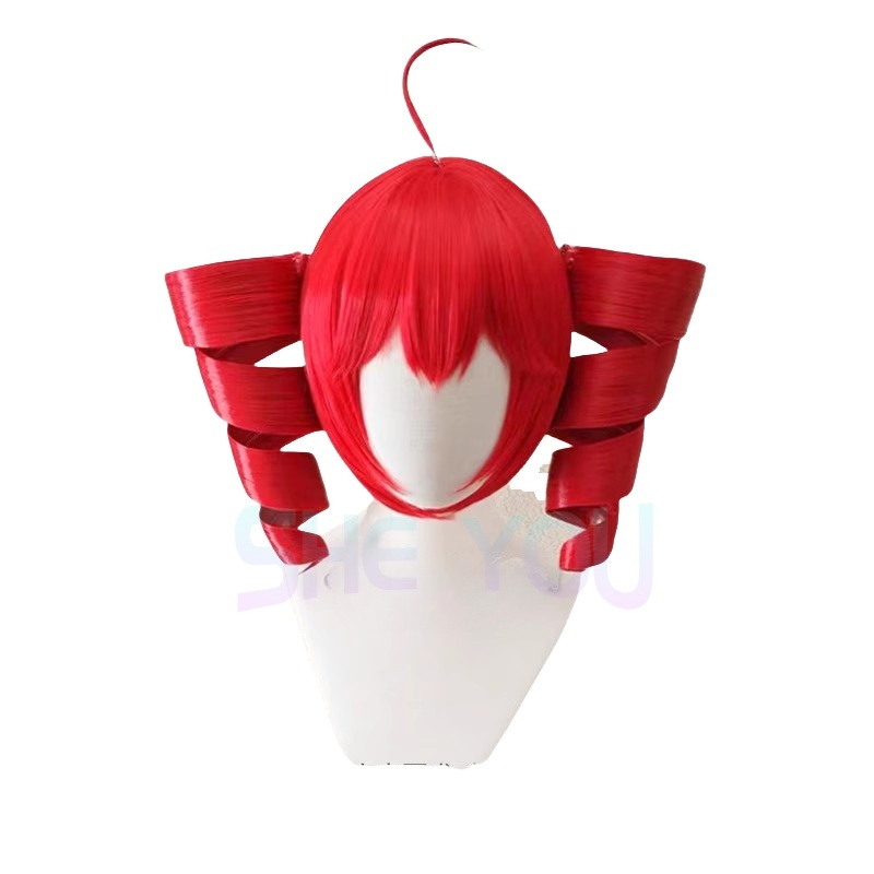 Anime Kasane Teto Wig Cosplay  - Anime Cosplay With Red Hair incelemesi ve fiyatı
