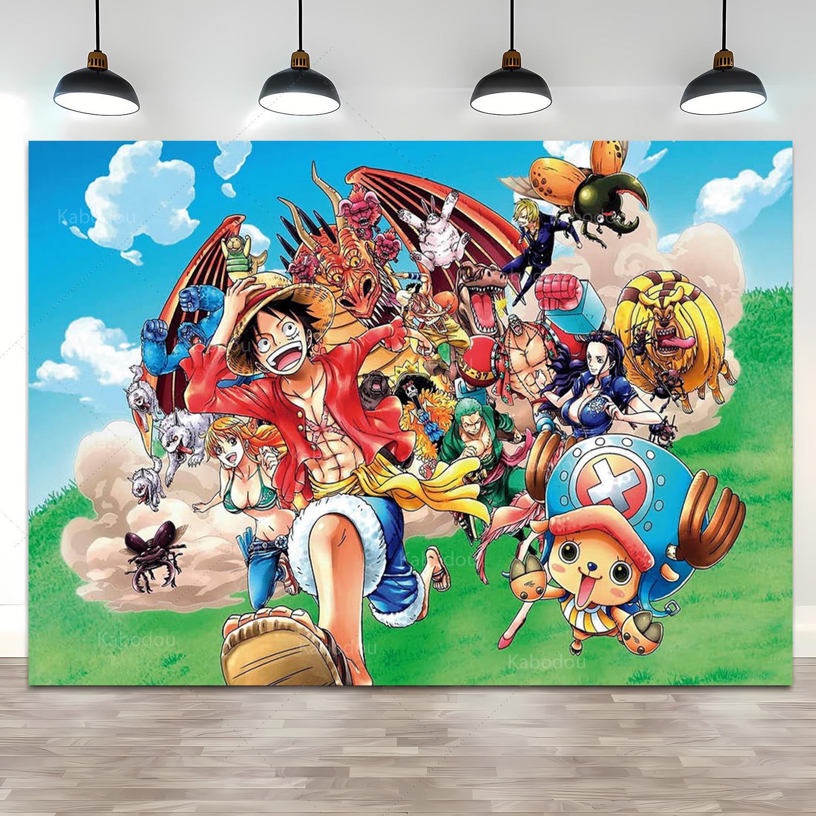 Anime One Piece Luffy Backdrop - Cosplay Anime Zoro incelemesi ve fiyatı