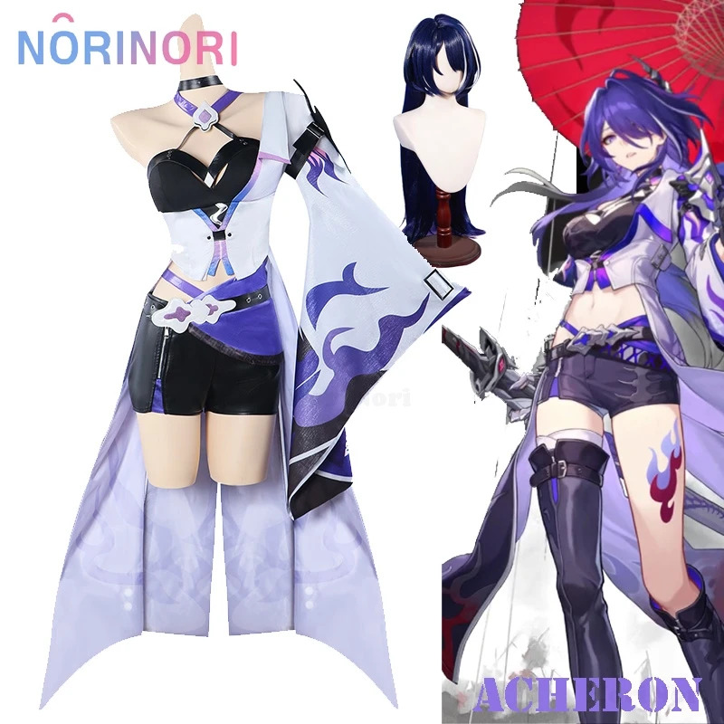 2025 Acheron Costume Wig Game  - Anime Cosplay Event 2025 incelemesi ve fiyatı