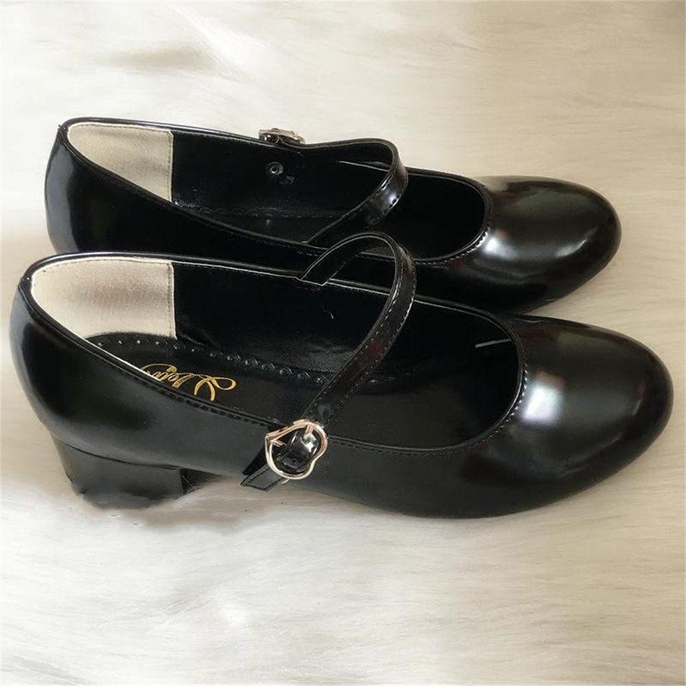 Low Heel Round Head PU Shoes G - Cosplay Korean Anime incelemesi ve fiyatı