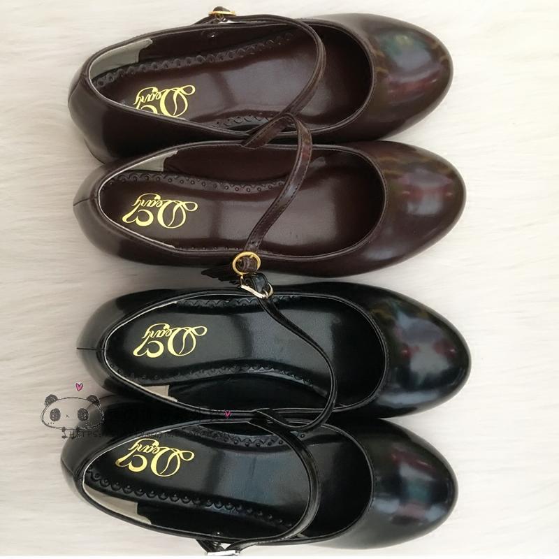 Low Heel Round Head PU Shoes G - Cosplay Korean Anime incelemesi ve fiyatı